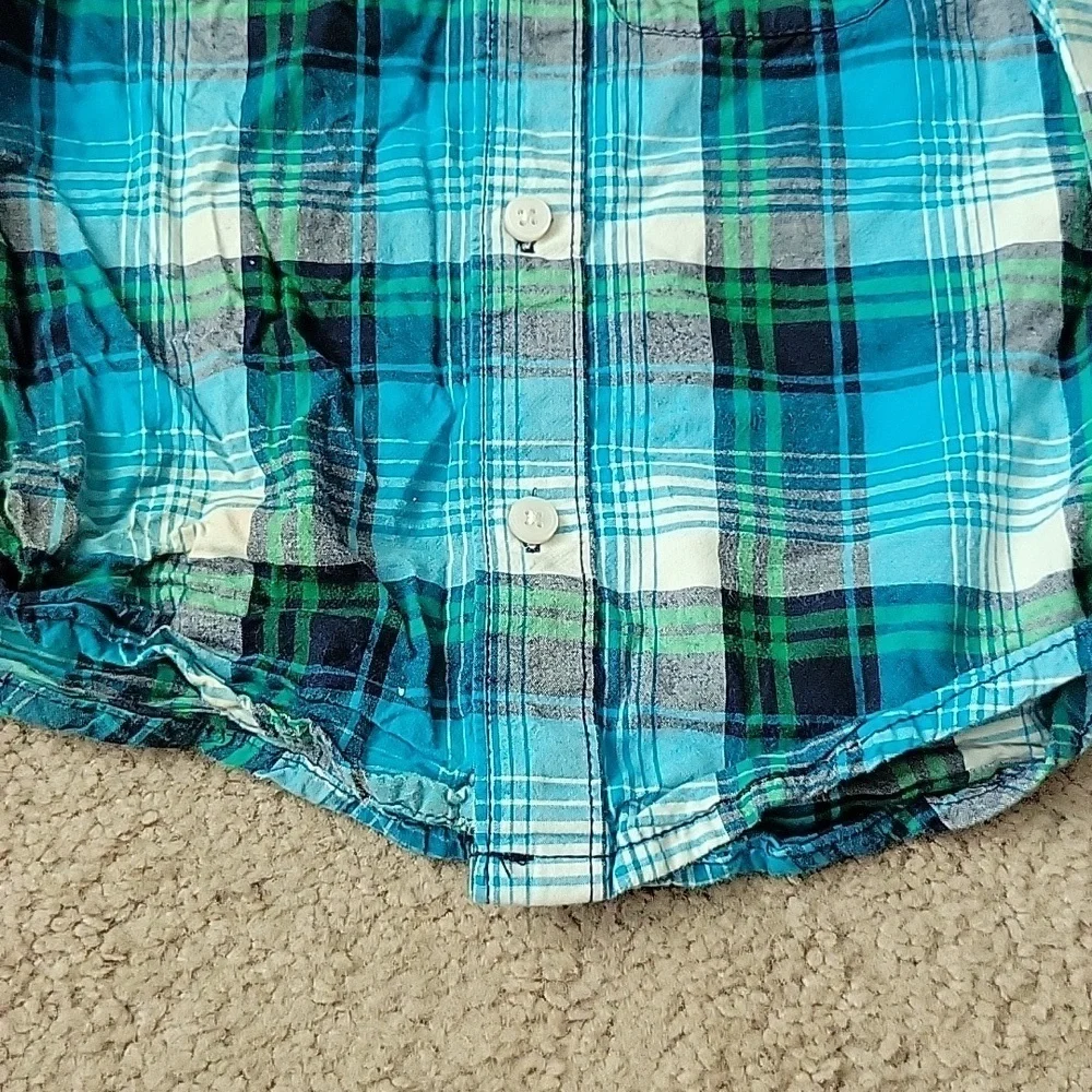 The Children's Place Toddler Boy's Plaid Button Up Long Sleeve Shirt
